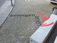 Beschriftung direkt auf Boden